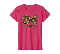 94 Junglist Camo Drum & Bass T-Shirt, Women, Red Heather, Medium