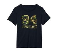 94 Junglist Camo Drum & Bass T-Shirt, Women's Plus, Black, 6X
