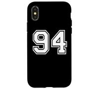 94 Number Ninety-Four Team Sports Graphic Matching Varsity Case for iPhone X/XS