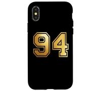 94 Number Ninety-Four Team Sports Graphic Varsity Matching Case for iPhone X/XS