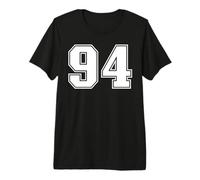 94 Number Ninety-Four Team Sports Graphic Varsity Matching Premium T-Shirt