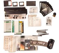 94 Pcs Scrapbooking Kit, Vintage Film Theme Bullet Journal Accessories, Aesthetic Junk Journal Supplies with Washi Stickers Waterproof Tape for DIY Journals Planners Collage Album Birthday Gift