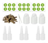 94-Piece Soilless Cultivation Kit with 30 Slotted Grow Baskets, Germination Covers & Cotton for Hydroponics, Reusable Plastic Planting Set for Herbs Vegetables Flowers