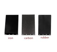 9403/110 Belt Sander Carbon Bottom Plate Iron and Rubber Base for Sanding Tasks 17.1X11Cm Silver(B)