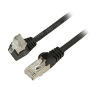 94187 Patch cord F/UTP 5e stranded CCA PVC black 1m 26AWG shielded Goobay