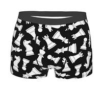 942 Men'S Boxer Briefs Chess Pieces Men'S Briefs Quick Dry Fitted Boxer Shorts With Elastic Waistband Underwear, For Men, Dad, Boyfriend, L
