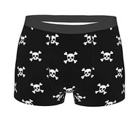 942 Men'S Boxer Shorts Skull With Crossbones Pirate Symbol Comfortable Boxer Briefs With Elastic Waistband Men'S Boxers Quick Dry Mens Boxers, For Family, Men, Husband, M