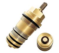 94282000 Temperature Control Unit Solid Brass for Hansgrohe Ecostat | 3/4 inch thermostatic cartridge Ecostat two and three-hole bath filler, replacement part for Hansgrohe/ThermoBalance shower