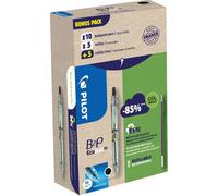 Pilot B2P Ecoball Greenpack 10 Ballpoint Pens + 10 Refills Black