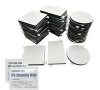 9448A Double Sided Sticky Pads Mixed Sizes Black 45pk - Heavy Duty Mounting Squares - Strong Adhesive Foam Pads for Walls, Mirrors, Picture Frames, Signs, Hooks, Sensors & Home Décor - No Nails No ...
