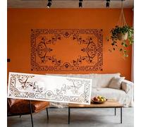 94cm Border Curling Vines Floral Retro Baroque Vintage Table Frame Stencils Wall Large Reusable Extra Custom Large Dimensional Plaster S667