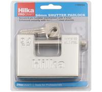 94mm HILKA Steel Shutter Padlock | Heavy Duty | Container | Maximum Security| 4 Keys | Safe | Shackle | Garage | Workshop | Building | Shop | Construction Site | Door Security Lock | UK Free P&P