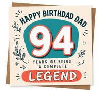 94th Birthday Card for Father, Funny Design