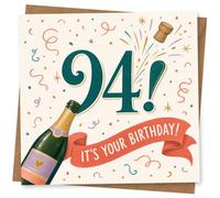 94th Birthday Card for Her, Funny Confetti Design