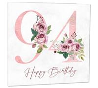 94th Birthday Card for Women - Floral 94th Birthday Cards for 94 year old woman Ninety four, Ninety Fourth Ladies Nan Grandma Mum Aunt Sister Mom Friend