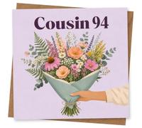 94th Birthday Card, Funny Floral Design