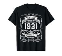 94th Birthday Gifts for Men 94yr 94 Years Old Vintage 1931 T-Shirt