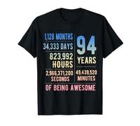 94th Birthday Men Women Funny 94 Years Old T-Shirt