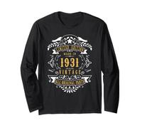 94th Birthday Women 94 Year Old Men Born 1931 94 Birthday Long Sleeve T-Shirt