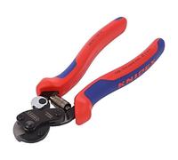 KNIPEX Wire Rope Cutter for Tyre Cord with Multi-Component Handles 160 mm, 95 62 160 TC
