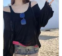 95% Polyester Women Long Sleeve Tee Breathable Casual Shirt | Boat neck design, loose fit comfort, solid color style, summer daily wear, soft touch fabric