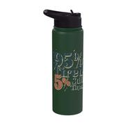 95% Tired 5% Still Tired Funny Quote Stainless Steel Insulated Water Bottle
