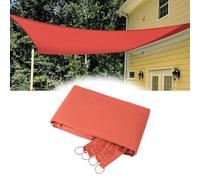 95% UV Block Sun Sail Canopy with Reinforced Grommets for Patio & Pergola, Rust Red, 2x2M (7x7FT) Outdoor Shade Solution