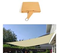 95% UV Protection Sun Shade Cloth - Reinforced Grommets Rectangle Sail Canopy for Pergola & Patio Yellow 6x7M (20x23FT) - Outdoor Sun Blocker Cover