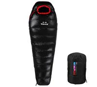 95% White Duck Down Lightweight 1 Person Sleeping Bag with Water- 400T Nylon Exterior and Interior, Filling Weight Options, Suitable for Camping Trips Hiking Adventures Climbing Various Activities