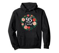 95 Years Loved Rose Flower 95 Year Old Women 95th Birthday Pullover Hoodie
