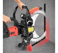 9500W Electric Concrete Circular Saw, Wall Chaser Groove Cutter with Titanium Blade, 30cm Cut Depth, 3000 RPM, Ideal for Granite and Stone Cutting, 4 Blades Included