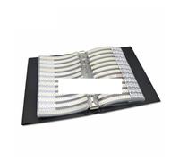 950PCS 2550PCS 4500PCS 0201 0402 0603 0805 1206 Capacitor sample book/blank book Assorted Kit 10uf 1nf 100pf 10nf AUOQKQUT(Blank Book)