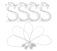 950pcs Hang String Clothing Tag Fasteners for Jeans and Retail Tags | Hemp Rope and Plastic Build, Secure Tool Free Attachment, Sleek Look for Boutique Tagging