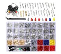 950Pcs Sturdy Automotive Electrical Connectors Pin High Copper Materials for Stable Circuit Connection Male and Female Terminals