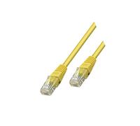 95249 patch cord U/UTP 6 line CCA PVC yellow 0.25m 24AWG Goobay