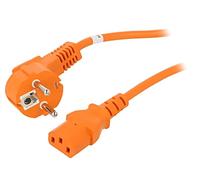 95288 cable CEE 7/7 (E/F) angled plug, IEC C13 female Goobay