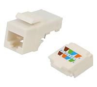 95742 RJ45 Module Trapezoid White Cat: 6 to Cable RJ45 Female 0-70°C GOOBAY