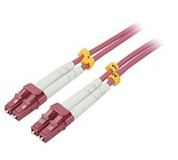 95934 Fiber optic patch cable OM4 LC/UPC, 1m on both ends, 50/125µm, LSZH...