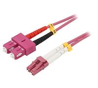 Goobay 95944 Optical Fibre Cable, Multimode (OM4), Violett, 2 m Length