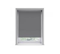 95cm No Drill Slate Grey Thermal Blackout Roller Blind (170cm Drop), Grey