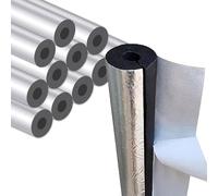 95cm Pipe Insulation Foam Tube Self Adhesive Insulation Foam Wrap Aluminum Foil Pipe Covers for Spigot, Winter Outside Pipes, Sprinkler, Water Heater Pipes 15/20mm Thickness(89mm,TK:15mm)