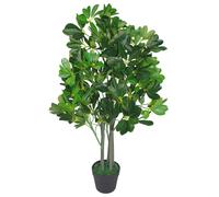 95cm Umbrella Tree Dark Green Artificial Ficus Plant Leaf Green One Size