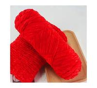 95g Chenille Soft Velvet Yarn Blended Knitting Wool Crochet Handmade Scarf Coat Blanket and Hat(Silver)