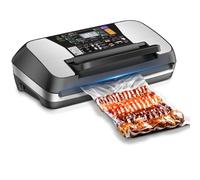 95Kpa Vacuum Sealer, 10-in-1 Multi Modes Fast-Compact Food Vacuum Sealer Machine With Cutter, 1 Bag Roll & 10 Pre-cut Bags and Accessory Hose Vac Pack Machine Set for keeping Food Fresh 8X Longer