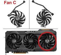 95MM CF1010U12S Cooler Fan Replacement For RX 6700 6800 6900 XT OC Edition Graphics Video Card Fans Computer cooling part(Fan - C)