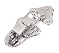 95mm Chrome Flight Case Clasp Snap Lock Iron Buckle with Padlock Hole for Wooden Box Tool Case Luggage Hardware Aviation Style Hasp Lock