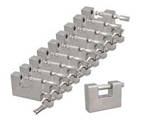 95mm Heavy Duty Padlock Lock for Steel Shutters Warehouse Containers 5 Keys 10pk