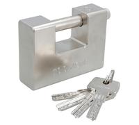 95mm Heavy Duty Padlock Lock for Steel Shutters Warehouse Containers 5 Keys