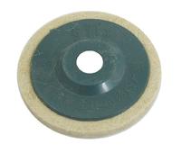 95mm Inner Diameter Fiber Polishing Wheel Abrasive Discs Beige Blue