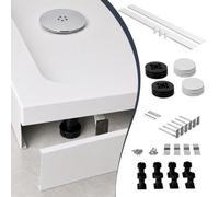 95mm PVC Shower Tray Riser Kit 920X920mm Plinth & Support Legs | Durable PVC riser kit with adjustable legs for square trays, provides easy plumbing access for bathroom renovations